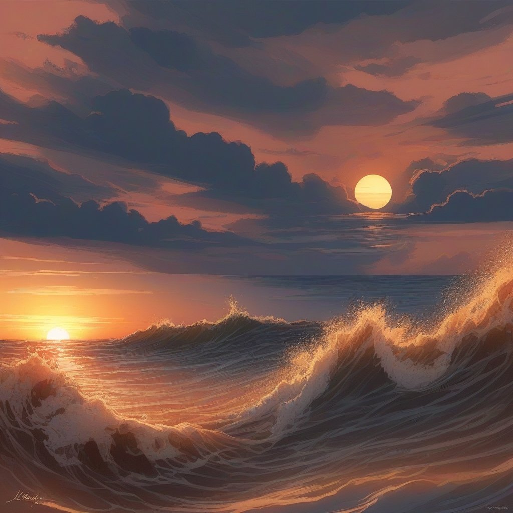 Création IA - Cadre Panoramique 40x100